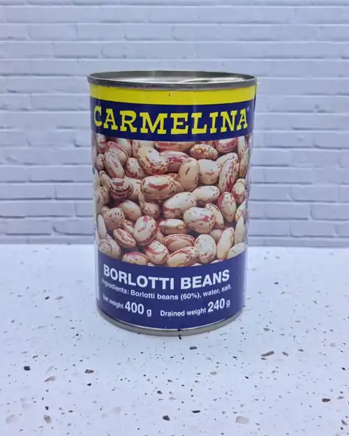 Carmelina Borlotti Beans. Made in Italy.