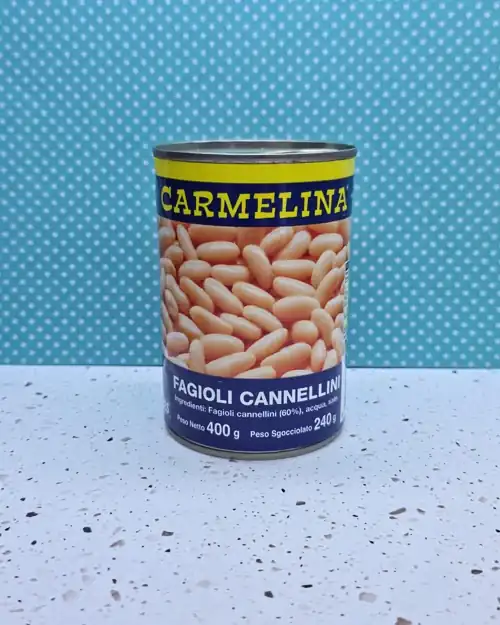 Carmelina Cannellini Beans. Made in Italy.