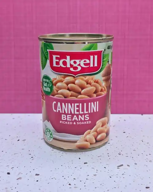 Edgell Cannellini Beans. 5 Health Star Rating. Good for Gut Health. Packed in Italy from imported ingredients.